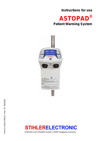 ASTOPAD DUO310 Instructions for Use Rev 07 Feb 2018