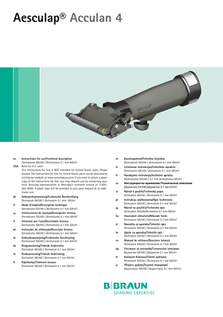 Acculan 4 GA340 Instructions for Use V6 July 2020