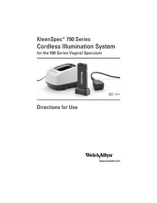 KleenSpec 790 Series Directions for Use Ver A