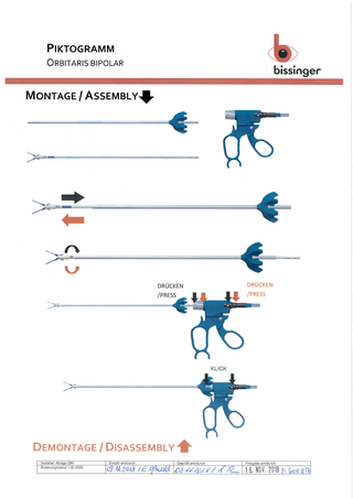 ORBITARIS Bipolar Forceps Assembly-Disassembly Instructions