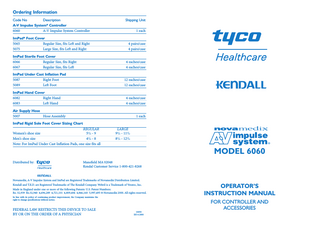 A-V Impulse System Model 6060 Operators Instruction Manual