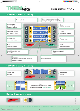 THERA vital Brief Instructions A001-039 May 2010
