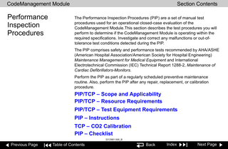 LIFEPAK 20e Performance Inspection Procedure 