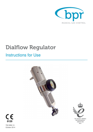 Dialflow Regulator Instructions for Use Oct 2014