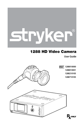 1288 HD Camera Head User Guide Rev D Aug 2010