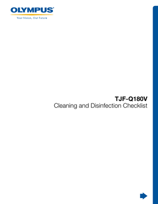 TJF-Q180V Cleaning and Disinfection Checklist  