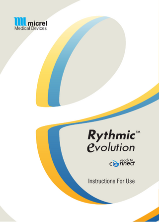 Rythmic Evolution series Instructions for Use Rev 4