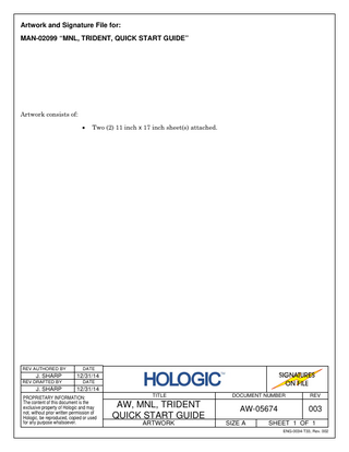 Trident Quick Start Guide Rev 003 Dec 2014