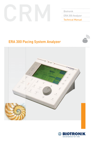 ERA 300 Pacing System Analyzer Technical Manual April 2009