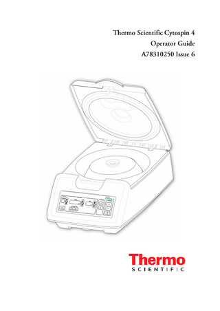 Cystospin 4 Operators Manual Issue 6 2015