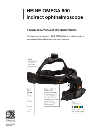 OMEGA 600 Quick Start Guide 