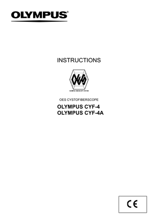 CYF-4A OES CYSTOFIBERSCOPE Instructions April 2005