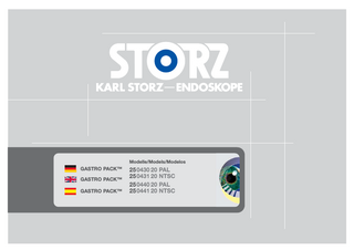 Modelle/Models/Modelos  GASTRO PACK™ GASTRO PACK™ GASTRO PACK™  25 0430 20 PAL 25 0431 20 NTSC 25 0440 20 PAL 25 0441 20 NTSC  