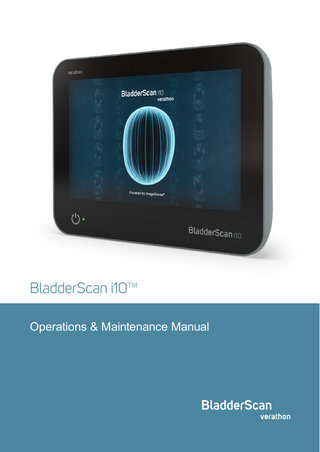 BladderScan i10 Operations and Maintenance Manual Rev 06