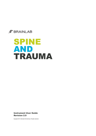 SPINE AND TRAUMA User Guide Rev 2.0