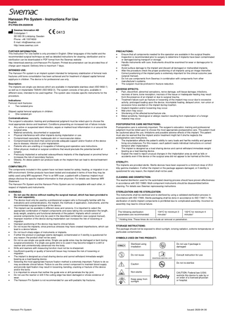 Hansson Pin System Instructions for Use