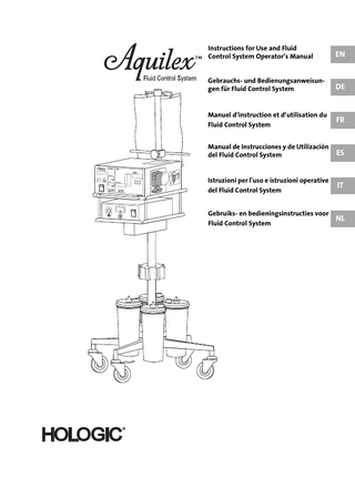 Aquilex Fluid Control Unit Instructions for Use Rev 003 April 2012