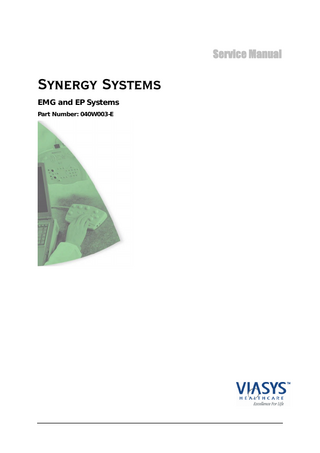 VIASYS Synergy Systems Service Manual