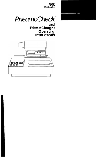 PneumoCheck Operating Instructions Model 61000