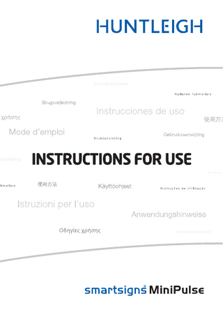 smartsigns MiniPlus Instructions for Use 2012