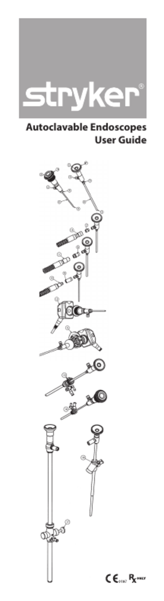 Autoclavable Endoscopes User Guide a b  