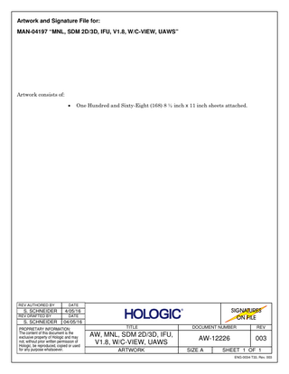 SELENIA Dimensions User Guide Rev 003 