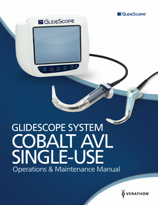 GlideScope Cobalt AVL Single Use System Operations and Maintenance Manual Rev Jan 2021