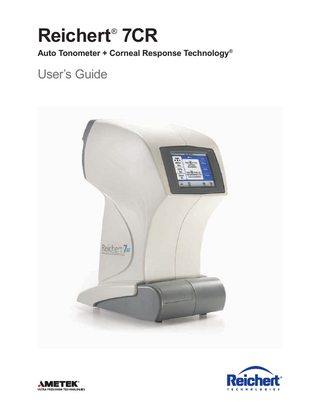 Reichert 7CR Users Guide Rev K May 2016