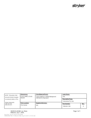 System 7 Dual Trigger Rotary Handpiece Instructions for Use Rev C Feb 2015