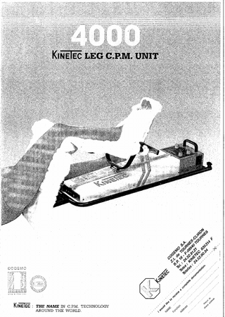 LEG CPM Unit 4000 - Service & User Manual