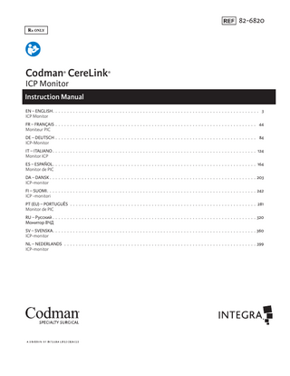 CereLink ICP Monitor Instruction Manual Rev C June 2021