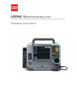 Stryker LIFEPAK 15 Operating Instructions Jan 2019