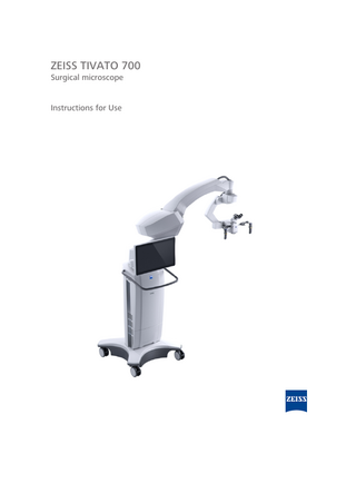 TIVATO 700 Surgical Microscope Instructions for Use Ver 2.0 Nov 2020