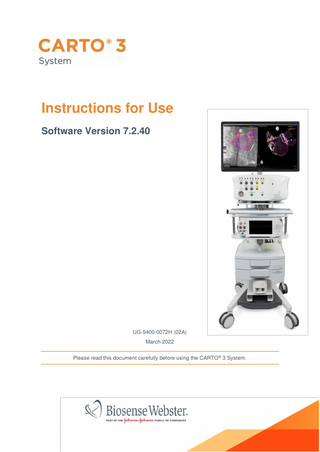 CARTO 3 Instructions for Use Sw Ver 7.2.40 March 2022