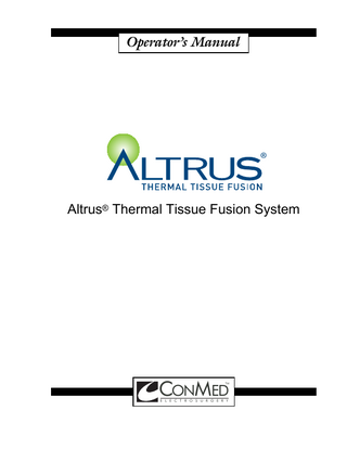 ALTRUS Operators Manual Rev D Dec 2010