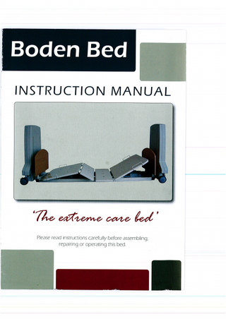 Boden Bed Instruction Manual