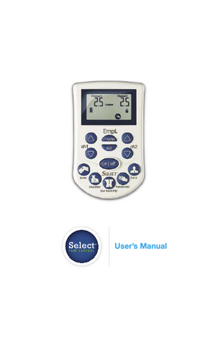 Empi Select Users Manual Rev B Aug 2008