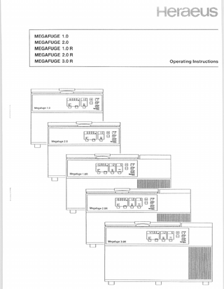 Megafuge 1 0 Instructions for Use