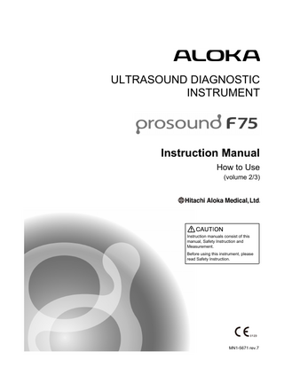 ProSound F75 Instruction Manual Part-2 of 3 Rev 7 Sept 2012