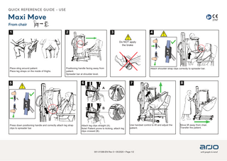 ARJO Maxi Move Quick Reference Guide - Use Rev 0