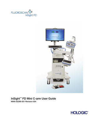 InSight FD Mini C-arm System User Guide Rev 004 