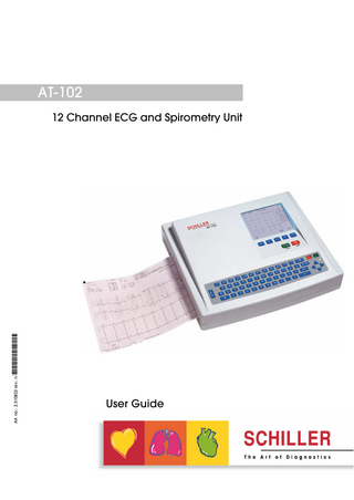 AT-102  Art. no.: 2.510432 rev.: n  *2.510432*  12 Channel ECG and Spirometry Unit  User Guide  