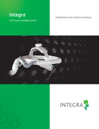 LED Surgical Headlamp Operation and Service Manual Rev FA May 2015