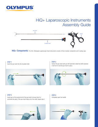 HiQ+ Laparoscopic Instruments Assembly Guide