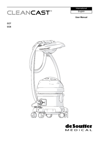 CC7 and CC8 Clean Cast Saw and Extraction System User Manual Ver 13.6 July 2020