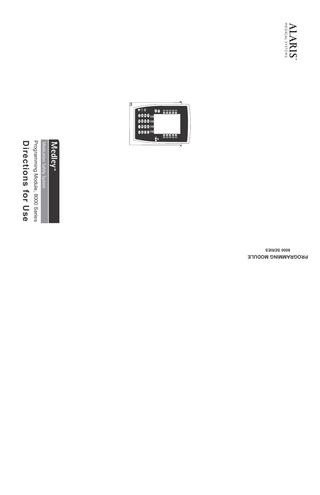 Programming Module 8000 Series Directions for Use Ver 6