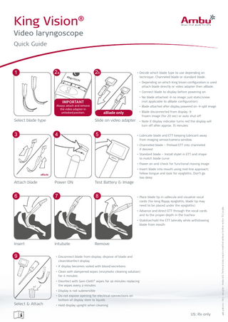 King Vision Quick Guide V01 July 2014