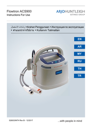 ARJOHUNTLEIGH Flowtron ACS900 DVT System Instructions For Use Rev B Dec 2017