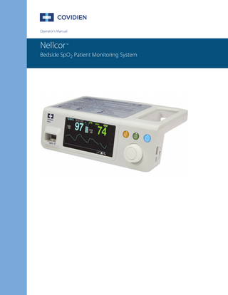 Bedside SpO2 Patient Monitoring System Operators Manual Rev B Dec 2018