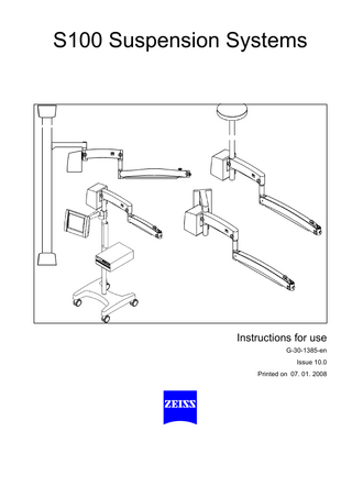 S100 Suspension System Instruction of use Issue 10.0